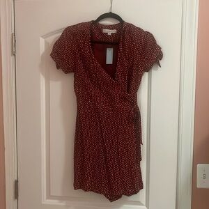 Loft polka dot romper